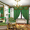 Визуализация интерьера помещения для конфидециальных переговоров в стиле современного барокко.